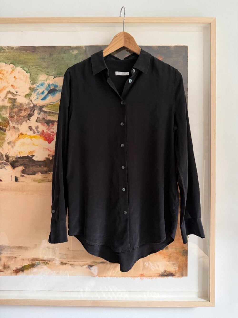 Equipment essential silk shirt